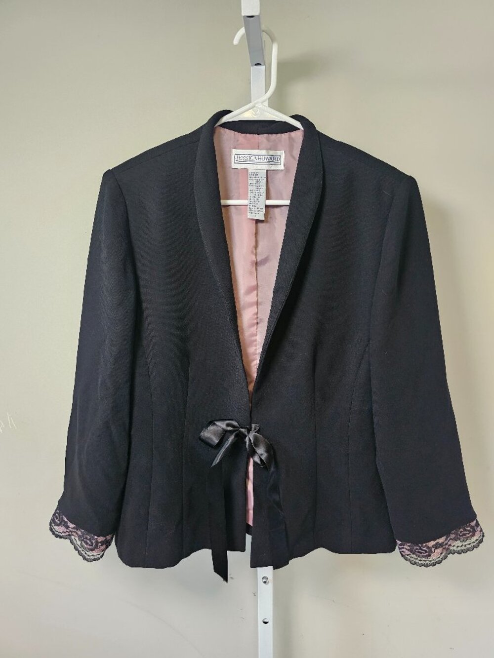 Jessica Howard Blazer Black Coquette Office Lace 12